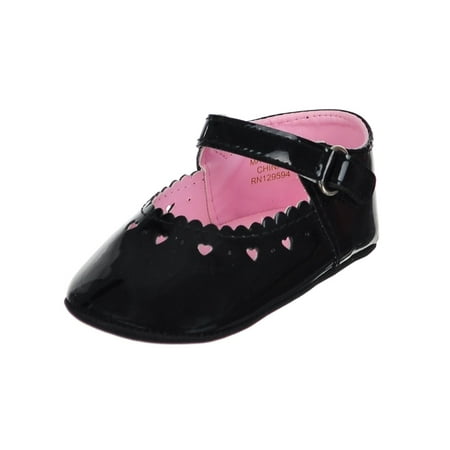 Big Oshi Baby Girls Mary Jane Booties - black 1 infant