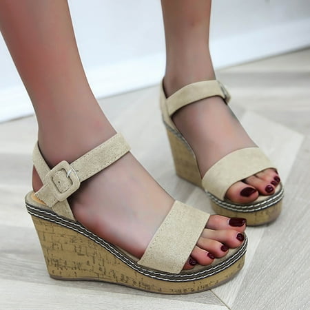 Alueeu Women s sandals Summer New Fashion High Heel Buckle Back Trip Strap Thick Sole Women s Sandals
Alueeu Women s sandals Summer New Fashion High Heel Buckle Back Trip Strap Thick Sole Women s Sandals
