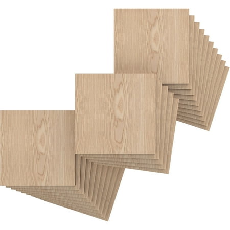 Ekena Millwork 7 3/4 W x 7 3/4 H x 3/8 T Wood Hobby Boards Red Oak (25-Pack)