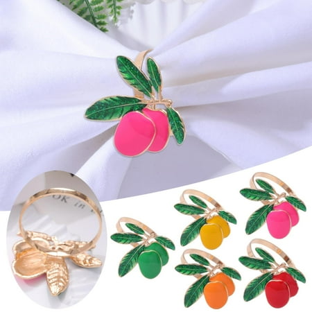 Huilaibazo Napkin Ring Beautiful Decorative Napkin Ring Alloy Napkin Buckle Table Decoration
Huilaibazo Napkin Ring Beautiful Decorative Napkin Ring Alloy Napkin Buckle Table Decoration