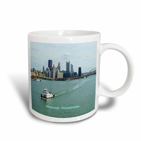 3dRose Pittsburgh Skyline - Ceramic Mug 11-ounce