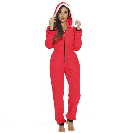 Kiapeise Women´s Xmas Pajama Long Sleeve Jumpsuit Romper Sleepwear Christmas Loungewear Hoodie
Kiapeise Women´s Xmas Pajama Long Sleeve Jumpsuit Romper Sleepwear Christmas Loungewear Hoodie