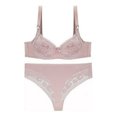 Conjunto Sujetador De Tanga Sexy De Talla Grande Para Mujer