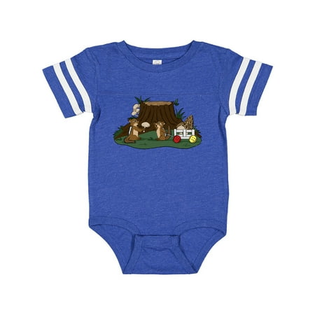 Inktastic Chipmunk Mushroom Hunters Gift Baby Boy or Baby Girl Bodysuit