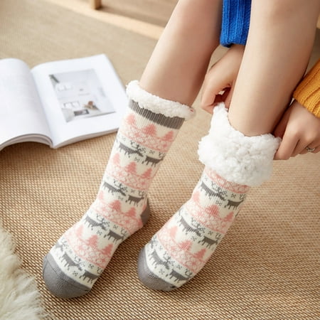 DENGDENG Women Fluffy Slipper Socks Fuzzy Thick Indoor Christmas Socks for Women Winter Warm
DENGDENG Women Fluffy Slipper Socks Fuzzy Thick Indoor Christmas Socks for Women Winter Warm
