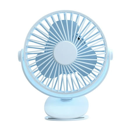 SuoKom USB Charging Portable Small Fan Clip Fan 2000 MAh Mini Silent Fan