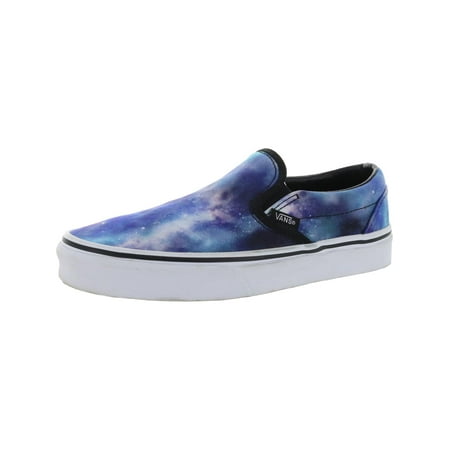 Vans Mens Classic Slip On Checkered Skateboarding Shoes Blue 4.5 Medium (D)