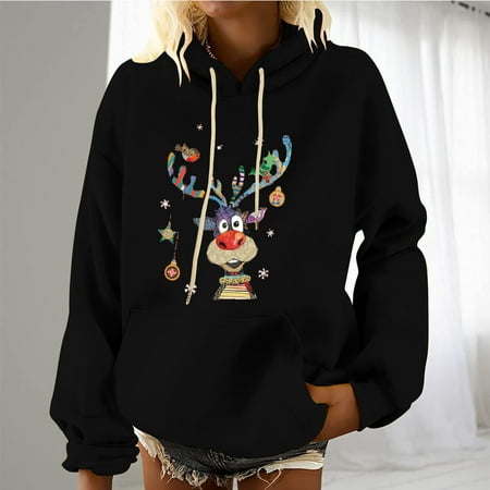 jsaierl Hoodies for Women Long Sleeve Shirts Christmas Elk Graphic Tops Workout Casual Fall Blouse Tee Pullover for Teen Girls
jsaierl Hoodies for Women Long Sleeve Shirts Christmas Elk Graphic Tops Workout Casual Fall Blouse Tee Pullover for Teen Girls