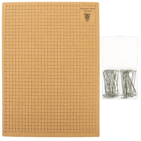 NUOLUX 1 Set Cork Board Macrame Board Knotting Craft Board for Measuring Bracelet Project with T Pins
NUOLUX 1 Set Cork Board Macrame Board Knotting Craft Board for Measuring Bracelet Project with T Pins