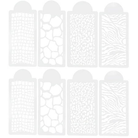 8pcs Leopard Pattern Spray Pattern DIY Cake Lace Decoration Printing Templates
8pcs Leopard Pattern Spray Pattern DIY Cake Lace Decoration Printing Templates