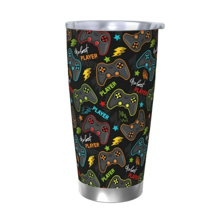 Qekee Play Game3 Print 20OZ Car Cup Stainless Steel Vacuum Insulated Tumbler Tumbler Cup With Lid And Straw Travel Coffee Mug-Without Straw
Qekee Play Game3 Print 20OZ Car Cup Stainless Steel Vacuum Insulated Tumbler Tumbler Cup With Lid And Straw Travel Coffee Mug-Without Straw