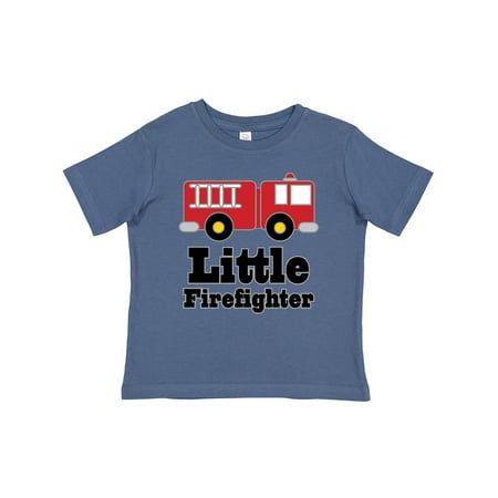 Inktastic Little Firefighter Fire Engine Gift Baby Boy or Baby Girl T-Shirt