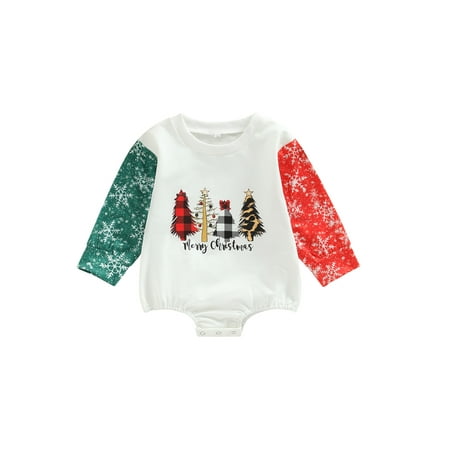 Sunisery Christmas Toddler Baby Girls Spring Autumn Romper Long Sleeve O Neck Snowflake Xmas Tree Print Bodysuit Red 18-24 Months
Sunisery Christmas Toddler Baby Girls Spring Autumn Romper Long Sleeve O Neck Snowflake Xmas Tree Print Bodysuit Red 18-24 Months