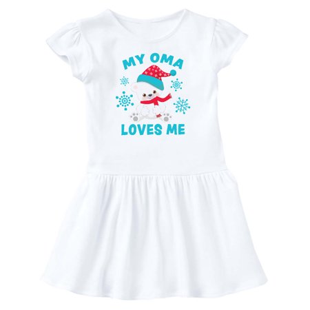 Inktastic Polar Bear My Oma Loves Me in Santa Hat with Snowflakes Gift Baby Girl Dress
Inktastic Polar Bear My Oma Loves Me in Santa Hat with Snowflakes Gift Baby Girl Dress