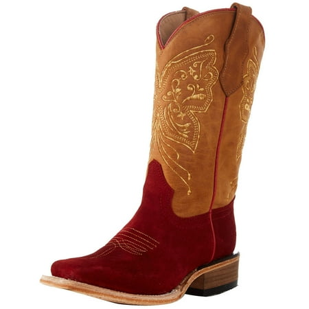 Circle G Boys J7117 Kids Suede Foot with Honey Top Square Toe Cowboy Boot 3 Red
Circle G Boys J7117 Kids Suede Foot with Honey Top Square Toe Cowboy Boot 3 Red