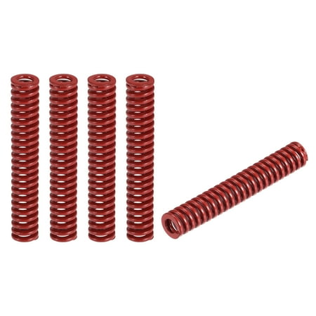 Die Spring 5 Pack 8mm OD 50mm Long Stamping Medium Load Compression Red