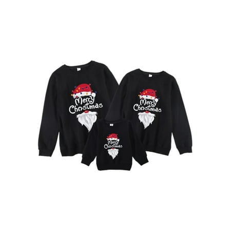Huakaishijie Christmas Matching Family Cute Outfits Long Sleeve Santa Beard Graphic Print Sweatshirt for Kids Mama Dad 
Huakaishijie Christmas Matching Family Cute Outfits Long Sleeve Santa Beard Graphic Print Sweatshirt for Kids Mama Dad