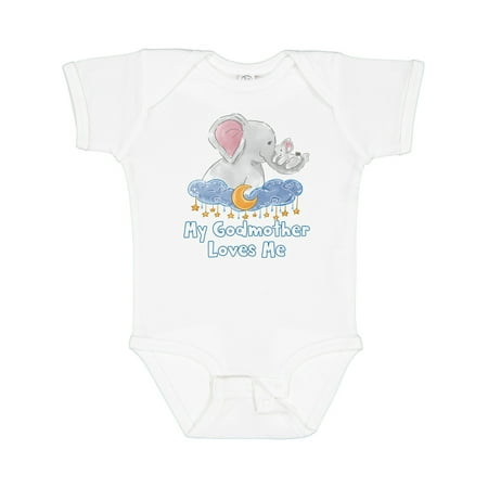 Inktastic My Godmother Loves Me Cute Elephants Clouds Moon and Stars Gift Baby Boy or Baby Girl Bodysuit
Inktastic My Godmother Loves Me Cute Elephants Clouds Moon and Stars Gift Baby Boy or Baby Girl Bodysuit