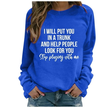JDEFEG Casual Raglan Tee Women s Letter Printing Sweatshirt Solid Color Pullover Round Neck Blouse Long Sleeve Scrub Tops Women Polyester Blue Xxl
JDEFEG Casual Raglan Tee Women s Letter Printing Sweatshirt Solid Color Pullover Round Neck Blouse Long Sleeve Scrub Tops Women Polyester Blue Xxl