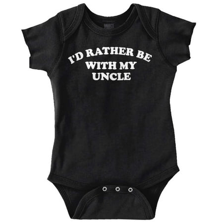 Rather Be With Uncle Nephew Niece Romper Boys or Girls Infant Baby Brisco Brands 6M
Rather Be With Uncle Nephew Niece Romper Boys or Girls Infant Baby Brisco Brands 6M