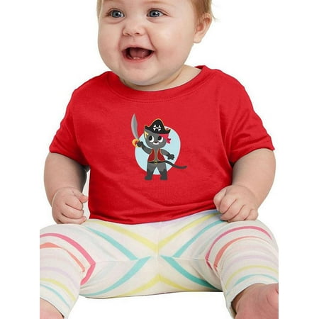 Pirate Kitten T-Shirt Infant -Image by Shutterstock 6 Months