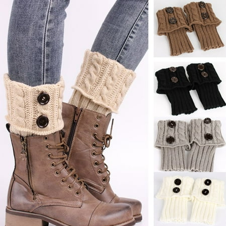 Biplut 1 Pair Boot Topper Socks Solid Color Knitted Autumn Winter Exquisite Good Elasticity Leg Warmer Socks for Daily Wear
Biplut 1 Pair Boot Topper Socks Solid Color Knitted Autumn Winter Exquisite Good Elasticity Leg Warmer Socks for Daily Wear