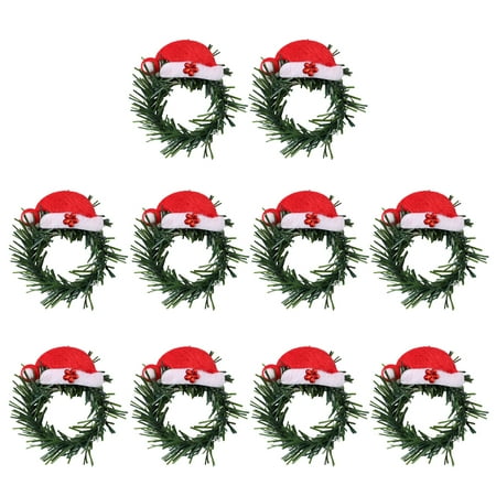 Lohuatrd 10Pcs/Set Christmas Wreath Napkin Ring Santa Hat Shiny Leaves Reusable Xmas Party Holiday Table Decoration Artificial Garland Dinner Napkin Holder Buckle
Lohuatrd 10Pcs/Set Christmas Wreath Napkin Ring Santa Hat Shiny Leaves Reusable Xmas Party Holiday Table Decoration Artificial Garland Dinner Napkin Holder Buckle