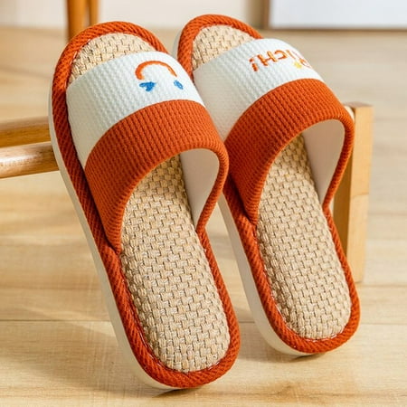 CoCopeaunt New Couple Cotton Linen Home Leisure Indoor Slippers Cartoon Smiley Slippers Men and Women Floor Slippers Household Slippers
CoCopeaunt New Couple Cotton Linen Home Leisure Indoor Slippers Cartoon Smiley Slippers Men and Women Floor Slippers Household Slippers