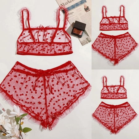 XHJUN Women s dot Bra and Panty Lace Sheer see through Lingerie Set with 2 pieces Trim Teddy Lingerie Sexy Chemise
XHJUN Women s dot Bra and Panty Lace Sheer see through Lingerie Set with 2 pieces Trim Teddy Lingerie Sexy Chemise