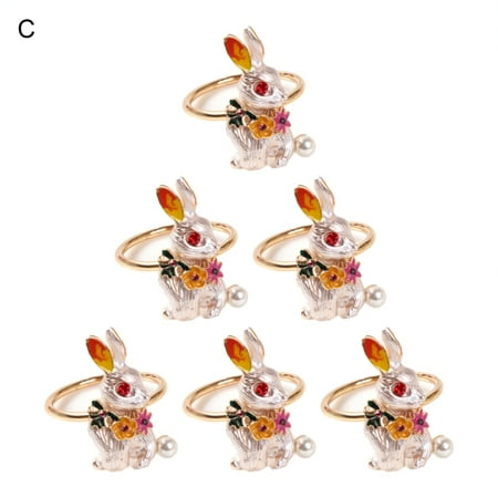 Papaba Napkin Clip 6Pcs/Set Delicate Lightweight Unique Lovely Rabbit Shape Napkin Ring
Papaba Napkin Clip 6Pcs/Set Delicate Lightweight Unique Lovely Rabbit Shape Napkin Ring