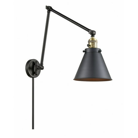 238-BAB-M13-BK-Innovations Lighting-Appalachian - 1 Light Double Extension Swing Arm Wall Sconce In Traditional Style-30 Inches Tall and 8 Inches
238-BAB-M13-BK-Innovations Lighting-Appalachian - 1 Light Double Extension Swing Arm Wall Sconce In Traditional Style-30 Inches Tall and 8 Inches