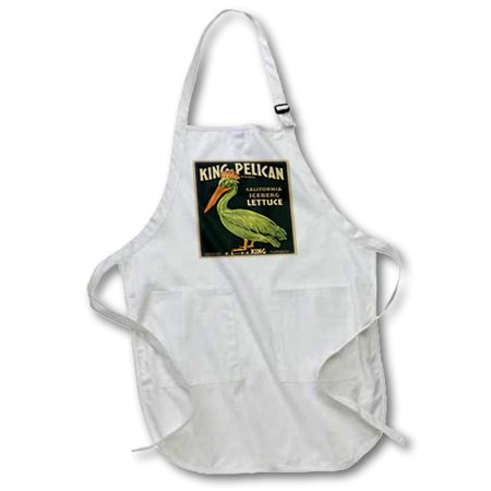 3dRose King Pelican Iceberg Lettuce with a Green Pelican Wearing a Crown - Medium Length Apron 22 by 24-inch
3dRose King Pelican Iceberg Lettuce with a Green Pelican Wearing a Crown - Medium Length Apron 22 by 24-inch