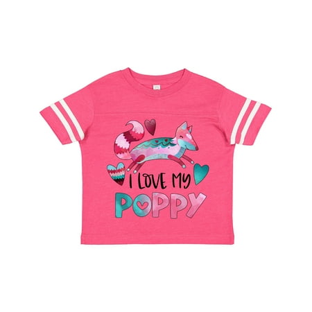 Inktastic I Love My Poppy Pink and Blue Fox with Hearts Gift Toddler Boy or Toddler Girl T-Shirt
Inktastic I Love My Poppy Pink and Blue Fox with Hearts Gift Toddler Boy or Toddler Girl T-Shirt