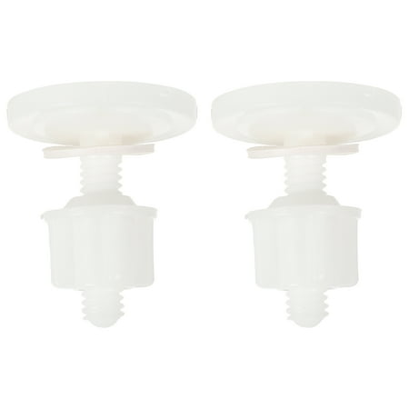 4Pcs Plastic Toilet Seat Hinge Bolt Screws and Nuts Set 39x39mm
