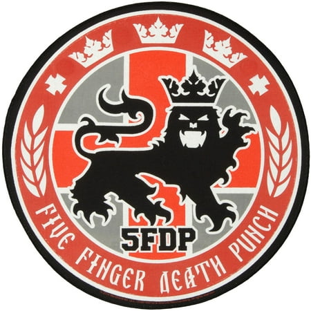 Five Finger Death Punch Men's Legionary Seal Back Patch Red