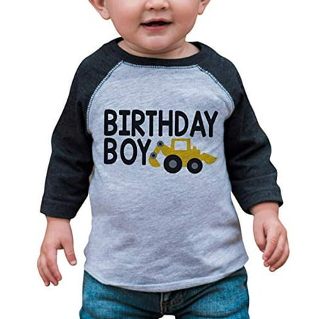 7 ate 9 Apparel Boy s Birthday Boy Construction Grey Raglan Tee
7 ate 9 Apparel Boy s Birthday Boy Construction Grey Raglan Tee