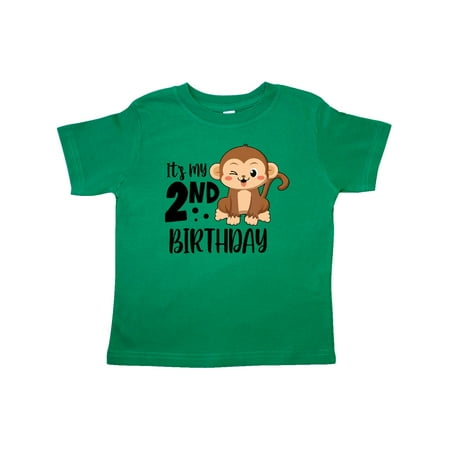 Inktastic Monkey Its My 2nd Birthday Gift Toddler Boy or Toddler Girl T-Shirt