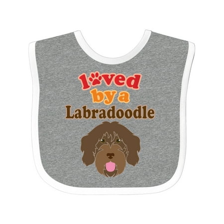 Inktastic Labradoodle Dog Lover Gift Baby Boy or Baby Girl Bib
