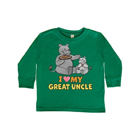 Inktastic I Love My Great Uncle Hippos Gift Toddler Boy or Toddler Girl Long Sleeve T-Shirt
Inktastic I Love My Great Uncle Hippos Gift Toddler Boy or Toddler Girl Long Sleeve T-Shirt