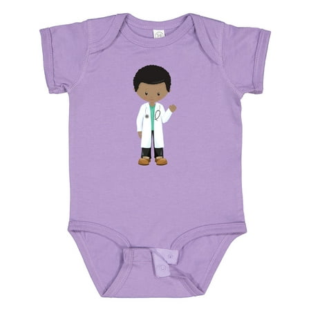 Inktastic African American Boy Doctor Lab Coat Medicine Gift Baby Boy Bodysuit