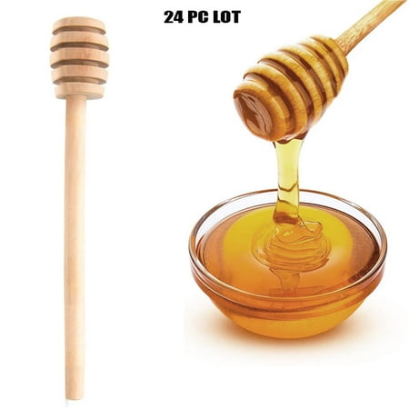 24 PC Wooden Honey Dipper Stick Mixing Stirrer Honeycomb Jar Drizzle Honey Spoon
24 PC Wooden Honey Dipper Stick Mixing Stirrer Honeycomb Jar Drizzle Honey Spoon