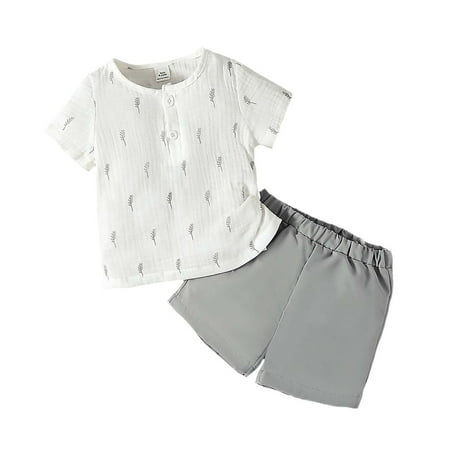 12 Months Baby Boys Clothes 18 Months Boys 2PCS Outfits Set Toddler Boys Short Sleeve Round Neck Top Shorts Set White
12 Months Baby Boys Clothes 18 Months Boys 2PCS Outfits Set Toddler Boys Short Sleeve Round Neck Top Shorts Set White