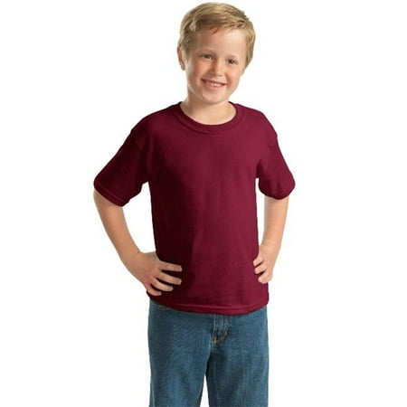 2000B Youth 100 Percent Ultra Cotton T-Shirt, Cardinal Red - Extra Small