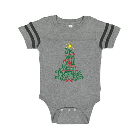 Inktastic We Wish You A Merry Christmas Gift Baby Boy or Baby Girl Bodysuit