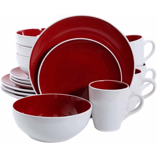 Gibson Everyday Ocean Oasis 16Piece Dinnerware Set, Turquoise