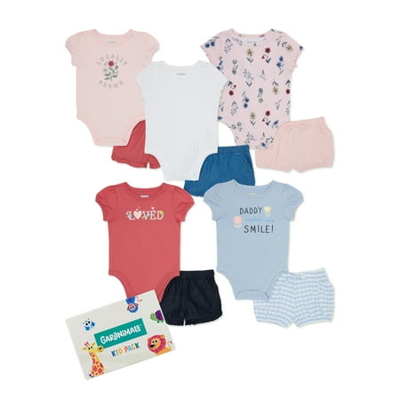 Garanimals Baby Girls Mix and Match Short Sleeve Bodysuit and Shorts Kid Pack 10-Piece Sizes 0/3M- 24M
Garanimals Baby Girls Mix and Match Short Sleeve Bodysuit and Shorts Kid Pack 10-Piece Sizes 0/3M- 24M