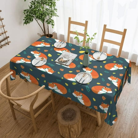 Tablecloth Funny Fox Pattern Paw Print Table Cloth For Rectangle Tables Waterproof Resistant Picnic Table Covers For Kitchen Dining/Party(54x72in)
Tablecloth Funny Fox Pattern Paw Print Table Cloth For Rectangle Tables Waterproof Resistant Picnic Table Covers For Kitchen Dining/Party(54x72in)
