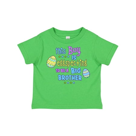 Inktastic This Boy is Eggspecting to Be a Brother Gift Toddler Boy Girl T-Shirt
