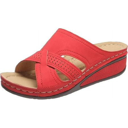 SHYUU Sandals for Women Flats Open Toe Thick Bottom Wedges Slippers Women s Fashion Wedge Sandals
SHYUU Sandals for Women Flats Open Toe Thick Bottom Wedges Slippers Women s Fashion Wedge Sandals