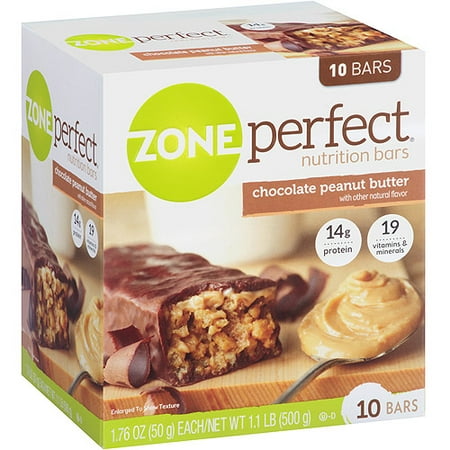 ZonePerfect Chocolate Peanut Butter Nutrition Bars 1.76 oz, 10 count